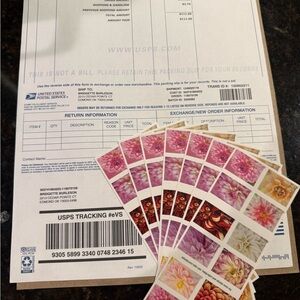 Floral Postage Stamps